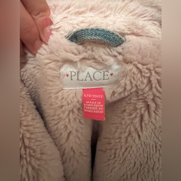 Girls Jean jacket with fur lining - Picture 3 of 6